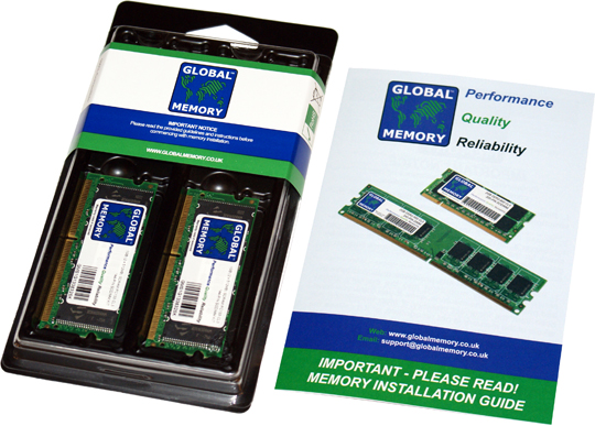 1GB (2 x 512MB) SDRAM PC133 133MHz 144-PIN SODIMM MEMORY RAM KIT FOR SAMSUNG LAPTOPS/NOTEBOOKS